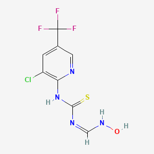 molecular formula C8H6ClF3N4OS B7786801 CID 6412938 