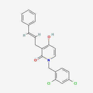 1-(2,4-dichlorobenzyl)-4-hydroxy-3-[(E)-3-phenyl-2-propenyl]-2(1H)-pyridinone