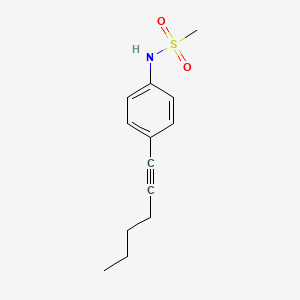 molecular formula C13H17NO2S B7786878 N-(4-hex-1-ynylphenyl)methanesulfonamide CAS No. 4702-51-6