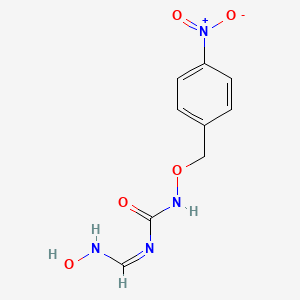 molecular formula C9H10N4O5 B7786917 (1Z)-1-[(hydroxyamino)methylidene]-3-[(4-nitrophenyl)methoxy]urea 