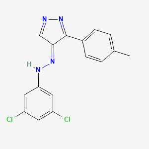 molecular formula C16H12Cl2N4 B7786931 CID 6382736 