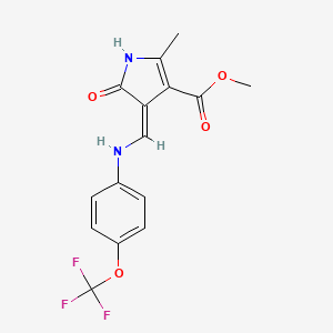 molecular formula C15H13F3N2O4 B7787017 CID 5939212 