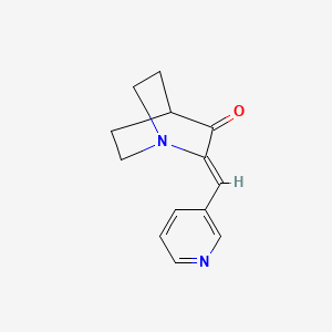 molecular formula C13H14N2O B7787082 (2Z)-2-(pyridin-3-ylmethylene)quinuclidin-3-one 