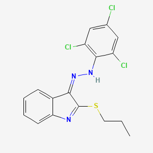 molecular formula C17H14Cl3N3S B7787104 CID 5874994 