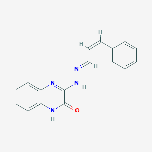 molecular formula C17H14N4O B7787115 3-((E)-2-((Z)-3-Phenylallylidene)hydrazinyl)quinoxalin-2(1H)-one 