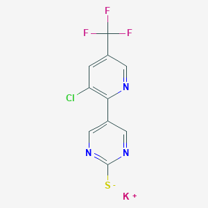 molecular formula C10H4ClF3KN3S B7787128 CID 16413249 