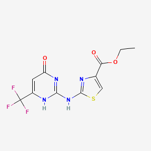 molecular formula C11H9F3N4O3S B7787183 CID 1473062 