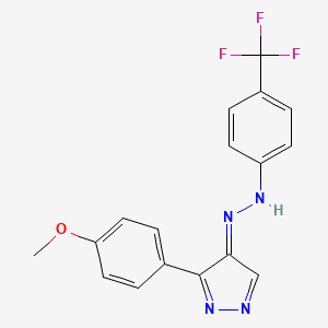 molecular formula C17H13F3N4O B7787221 CID 6374993 