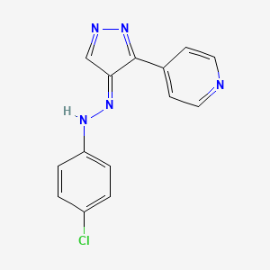 molecular formula C14H10ClN5 B7787226 CID 9636243 
