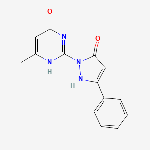 molecular formula C14H12N4O2 B7787291 CID 1478137 