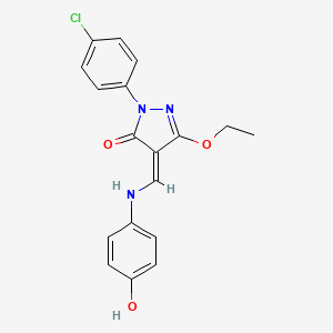 molecular formula C18H16ClN3O3 B7787328 CID 5524321 