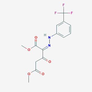 molecular formula C14H13F3N2O5 B7787352 CID 5815645 