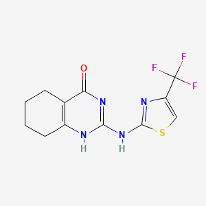 molecular formula C12H11F3N4OS B7787459 CID 1474804 