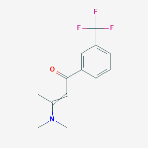 molecular formula C13H14F3NO B7787466 (E)-3-(dimethylamino)-1-[3-(trifluoromethyl)phenyl]-2-buten-1-one 