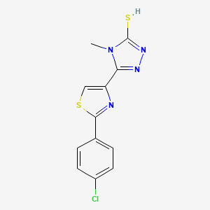 molecular formula C12H9ClN4S2 B7787552 CID 381877 