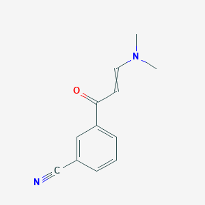 molecular formula C12H12N2O B7787582 3-(3-Dimethylamino-acryloyl)-benzonitrile 