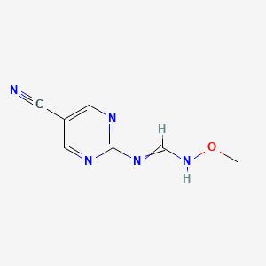 N'-(5-cyanopyrimidin-2-yl)-N-methoxymethanimidamide