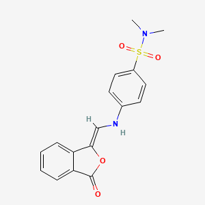 N,N-dimethyl-4-[[(Z)-(3-oxo-2-benzofuran-1-ylidene)methyl]amino]benzenesulfonamide