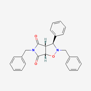 molecular formula C25H22N2O3 B7787658 2,5-dibenzyl-3-phenyldihydro-2H-pyrrolo[3,4-d]isoxazole-4,6(3H,5H)-dione CAS No. 1864003-58-6