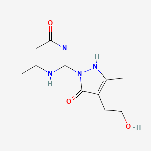 molecular formula C11H14N4O3 B7787759 CID 379748 