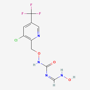 molecular formula C9H8ClF3N4O3 B7787796 CID 6413248 