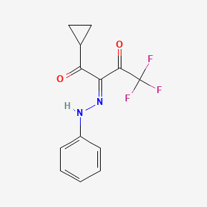 molecular formula C13H11F3N2O2 B7787850 CID 9634948 