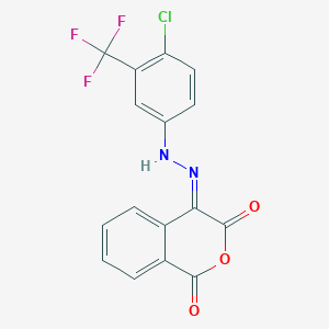 molecular formula C16H8ClF3N2O3 B7787879 CID 9629460 