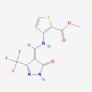 molecular formula C11H8F3N3O3S B7787904 CID 5869380 