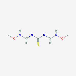 molecular formula C5H10N4O2S B7787947 N,N'-bis[(methoxyimino)methyl]thiourea 