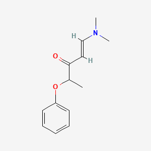 molecular formula C13H17NO2 B7788006 (E)-1-(dimethylamino)-4-phenoxypent-1-en-3-one 