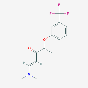 (E)-1-(dimethylamino)-4-[3-(trifluoromethyl)phenoxy]pent-1-en-3-one