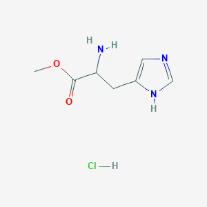 molecular formula C7H12ClN3O2 B7788074 methyl 2-amino-3-(1H-imidazol-4-yl)propanoate hydrochloride 