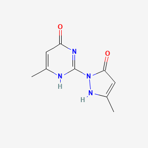 molecular formula C9H10N4O2 B7788124 CID 4371854 