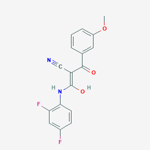 molecular formula C17H12F2N2O3 B7788158 CID 5905486 