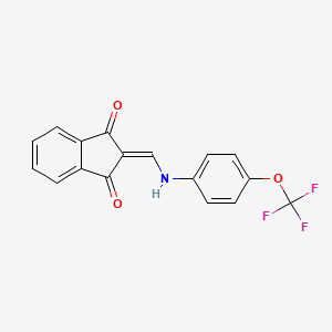molecular formula C17H10F3NO3 B7788215 CID 4460150 