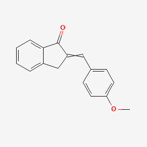 molecular formula C17H14O2 B7788225 2-(4-Methoxybenzylidene)indan-1-one CAS No. 17434-24-1