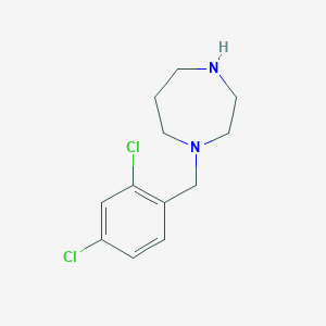molecular formula C12H16Cl2N2 B7788237 1H-1,4-Diazepine, 1-[(2,4-dichlorophenyl)methyl]hexahydro- CAS No. 61944-71-6