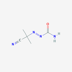 molecular formula C5H8N4O B077883 2-(1-Ciano-1-metiletil)azocarboxamida CAS No. 10288-28-5