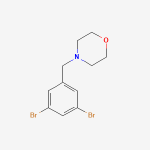 molecular formula C11H13Br2NO B7788383 4-[(3,5-Dibromophenyl)methyl]morpholine 