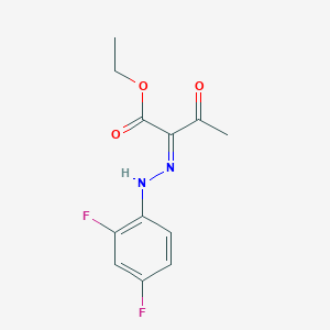 ethyl (2Z)-2-[(2,4-difluorophenyl)hydrazinylidene]-3-oxobutanoate