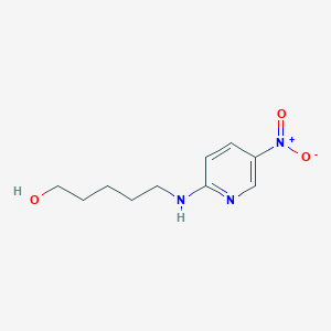 molecular formula C10H15N3O3 B7788449 5-Amino-N-(5-nitropyridin-2-yl)pentanol 