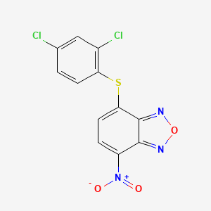 molecular formula C12H5Cl2N3O3S B7788490 Cyto5E11 