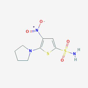 4-Nitro-5-pyrrolidin-1-ylthiophene-2-sulfonamide
