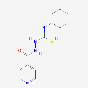 N'-cyclohexyl-N-(pyridine-4-carbonylamino)carbamimidothioic acid