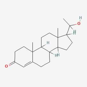 molecular formula C21H32O2 B7788564 17-(1-Hydroxyethyl)-10,13-dimethyl-1,2,6,7,8,9,11,12,14,15,16,17-dodecahydrocyclopenta[a]phenanthren-3-one 