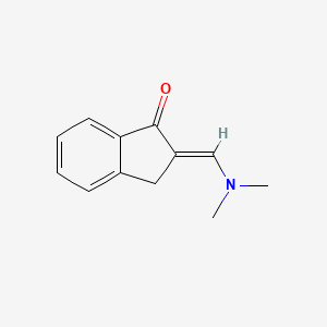 molecular formula C12H13NO B7788581 2-[(Dimethylamino)methylene]indan-1-one 