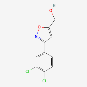 molecular formula C10H7Cl2NO2 B7788599 3-(3,4-Dichlorophenyl)-5-hydroxymethylisoxazole 