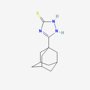 molecular formula C12H17N3S B7788610 5-(1-adamantyl)-4H-1,2,4-triazole-3-thiol 