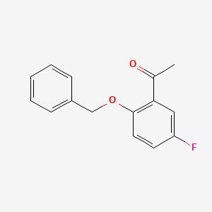 molecular formula C15H13FO2 B7788617 1-(2-(Benzyloxy)-5-fluorophenyl)ethanone 