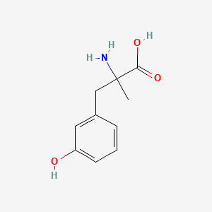 molecular formula C10H13NO3 B7788667 α-甲基-间酪氨酸 CAS No. 62-25-9